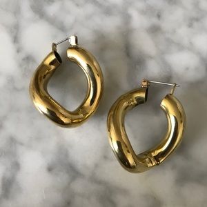 Laura Lombardi hoops, never worn.